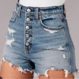 Abercrombie Ultra High Rise Mom Shorts
